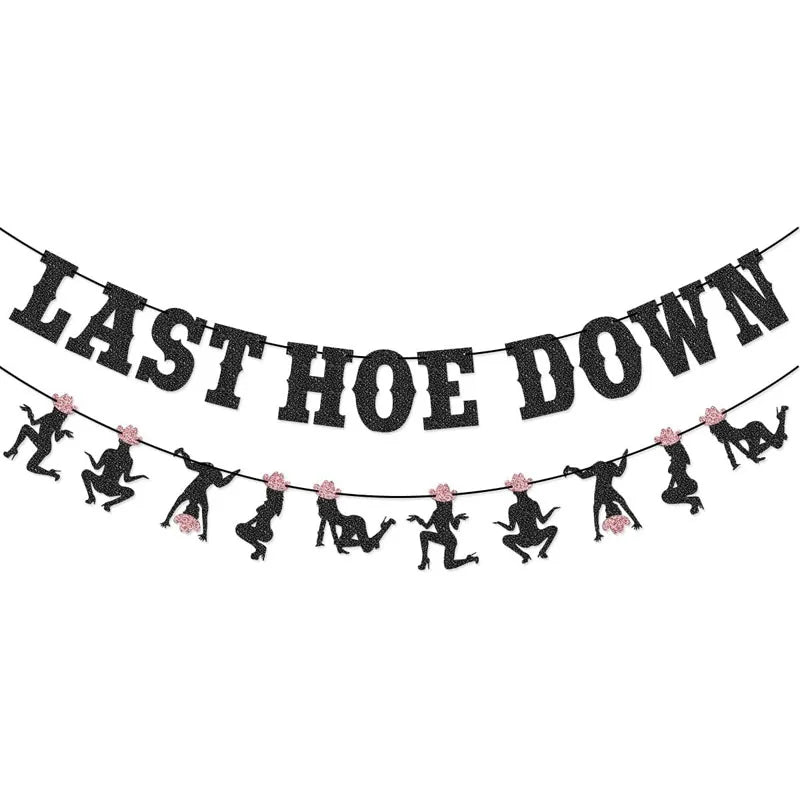 Last Hoedown Western Cowgirl Bachelorette Party Banner, Final Rodeo, Nash Bash party Decorations