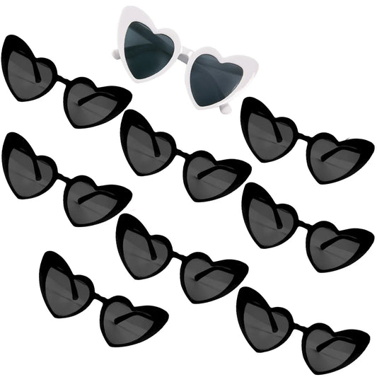 Heart Shaped Sunglasses Retro Cat Eye Sunglasses Bachelorette Wedding Engagement Decoration Party Accessories