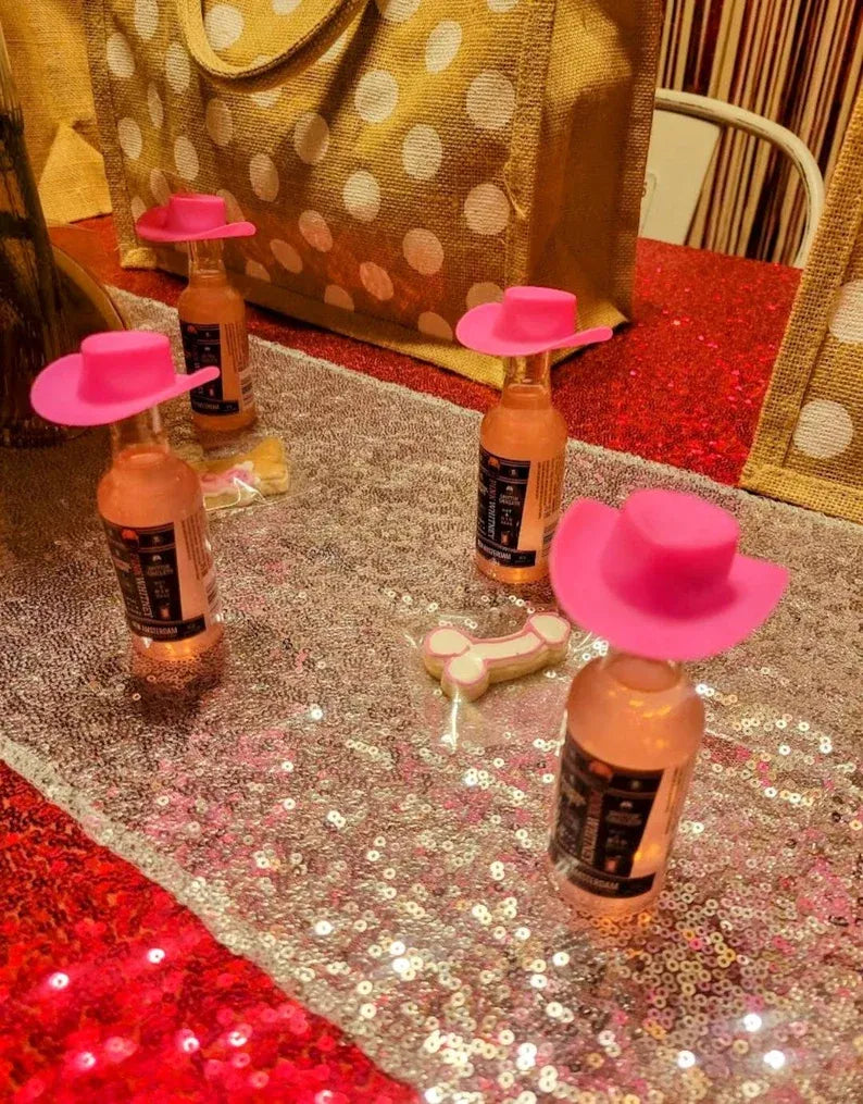 Mini Cowboy Hats Bachelorette Party Favors Birthday Wedding Hen Do Accessories Aesthetic Western Decor Doll Hats Shooter Toppers