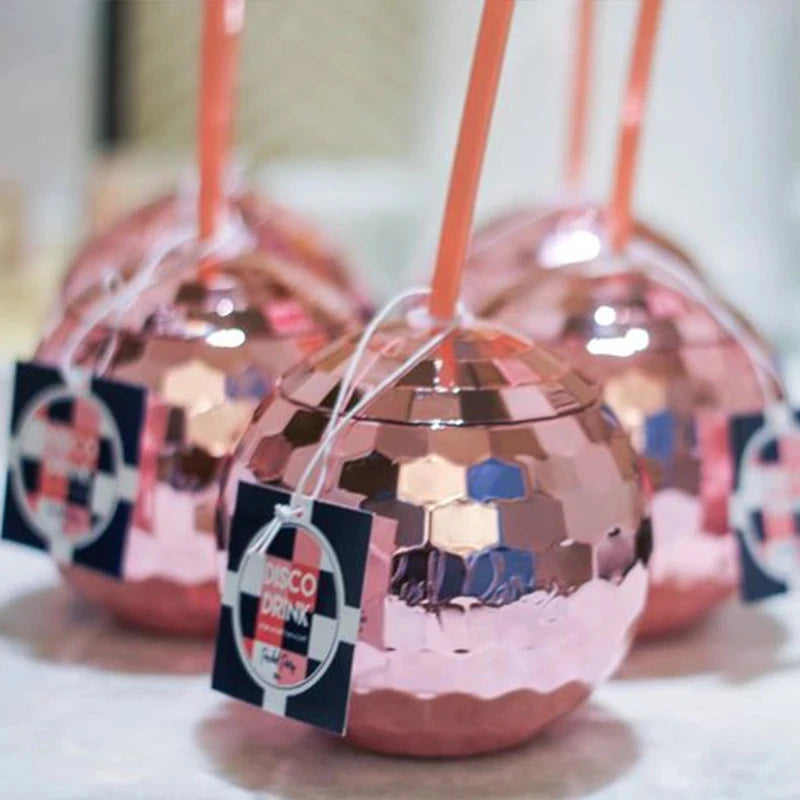 Disco Ball Cup With Straws Wedding Bachelorette Party Cocktail Drink Cups For Bride To Be 580ml