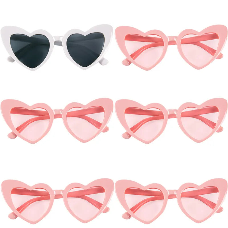 Sunglasses Bachelorette Party Wedding Decor Bride To Be Bridesmaid Gift Heart Shaped Glasses